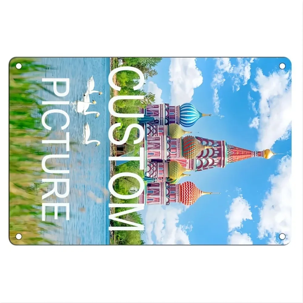 CIFbuy Customizable Tin Art Craft Wall Plaque,Custom‑Design Aluminum Hanging Sign For Living Room Corridor Home Wall Ornament De