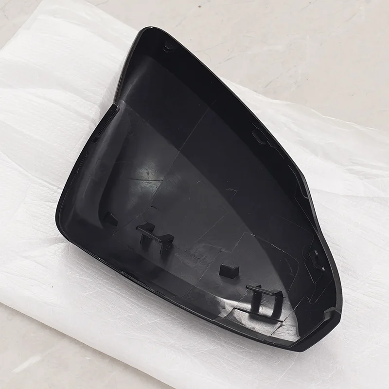 غطاء مرآة الرؤية الخلفية لشركة فولكس فاجن بولو MK6 AW GTI 2019-2023 اليسار اليمين لمعان أسود الجانب الجناح غطاء مرآة استبدال السيارات الملحقات