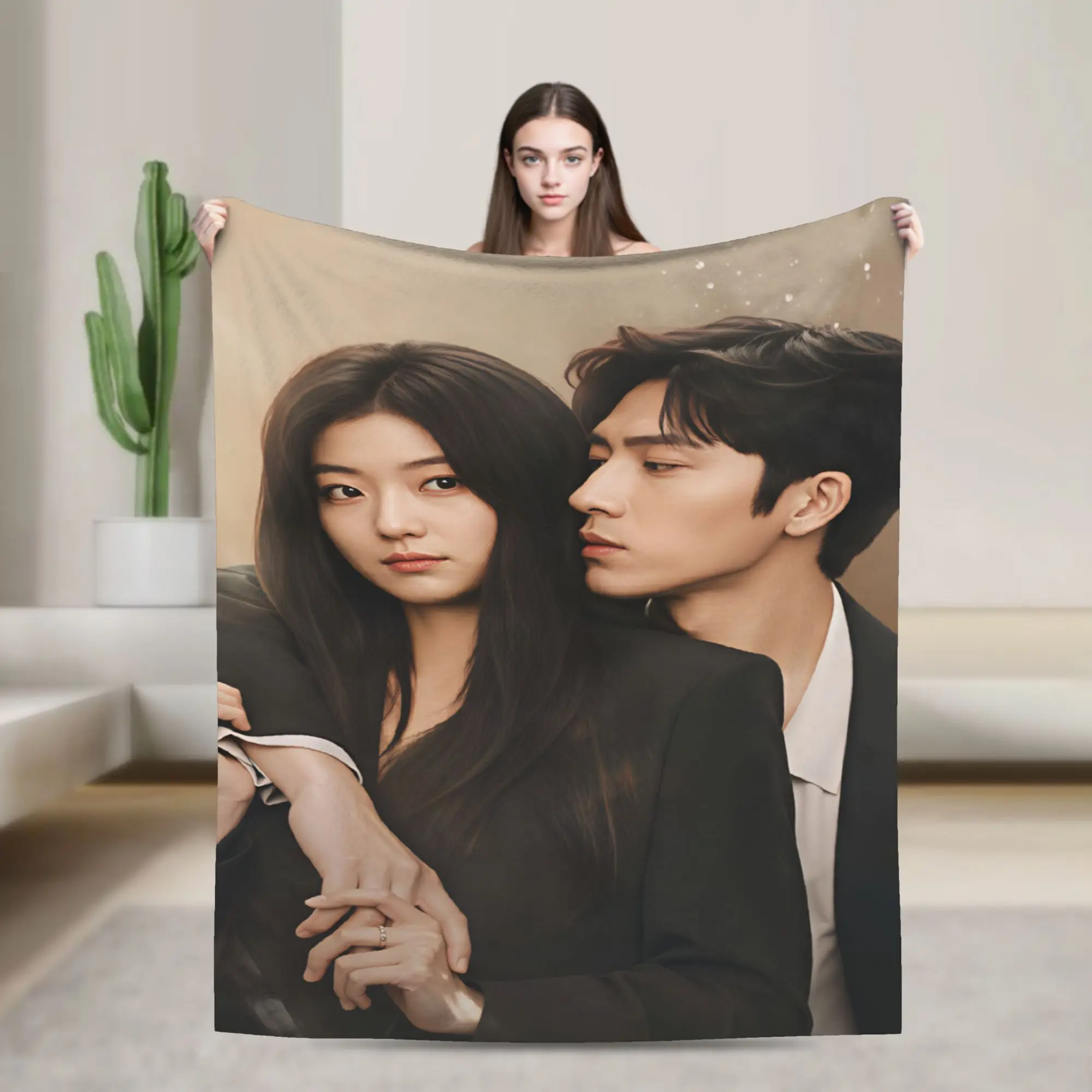 The Early Spring Plush Blanket Students C Drama Flannel Throw Blanket For Home Decor Warm Soft Design Quality Bedspread