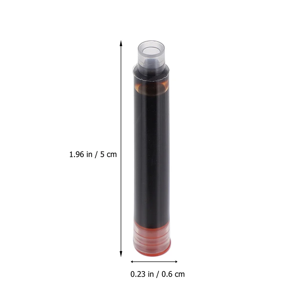 

100 шт., сменные картриджи для перьевых ручек, быстрая замена, гладкие чернила для перьевых ручек, канцелярские принадлежности, офисные принадлежности