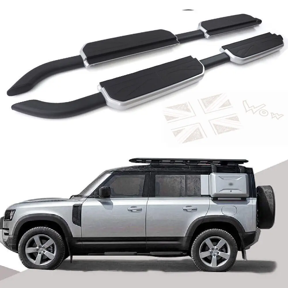 

Fits for Land Rover Defender 110 4D 2020-2024 Side Step Running Board Nerf Bar