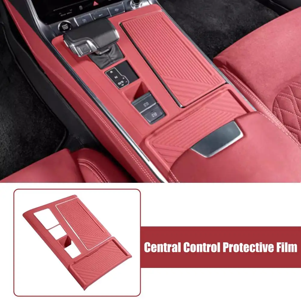 لأودي A7 4K A6 C8 C9 2019 2020 2021 2022 2023 2024 2025 بطانة حماية من السيليكون للوحة التحكم المركزي والعتاد التحول F2M0