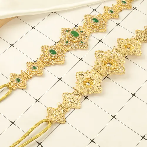 Moroccan Caftan Belt For Women Wedding Dress Gold Color Belly Chain Jewelry Arab Robe Bijoux Bridal Gift Lenght Adjustable - Image 5