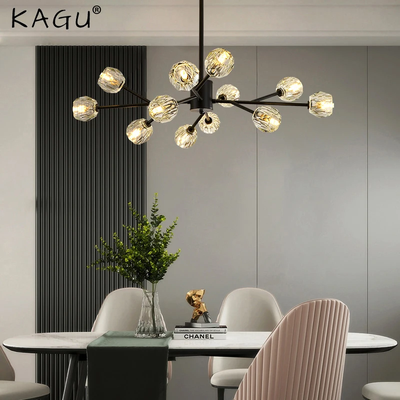 

Crystal Gold Black New Modern LED Chandeliers Lights Luminaire For Bedroom Living Dining Room Kitchen Hall Lamps Indoor Lighting