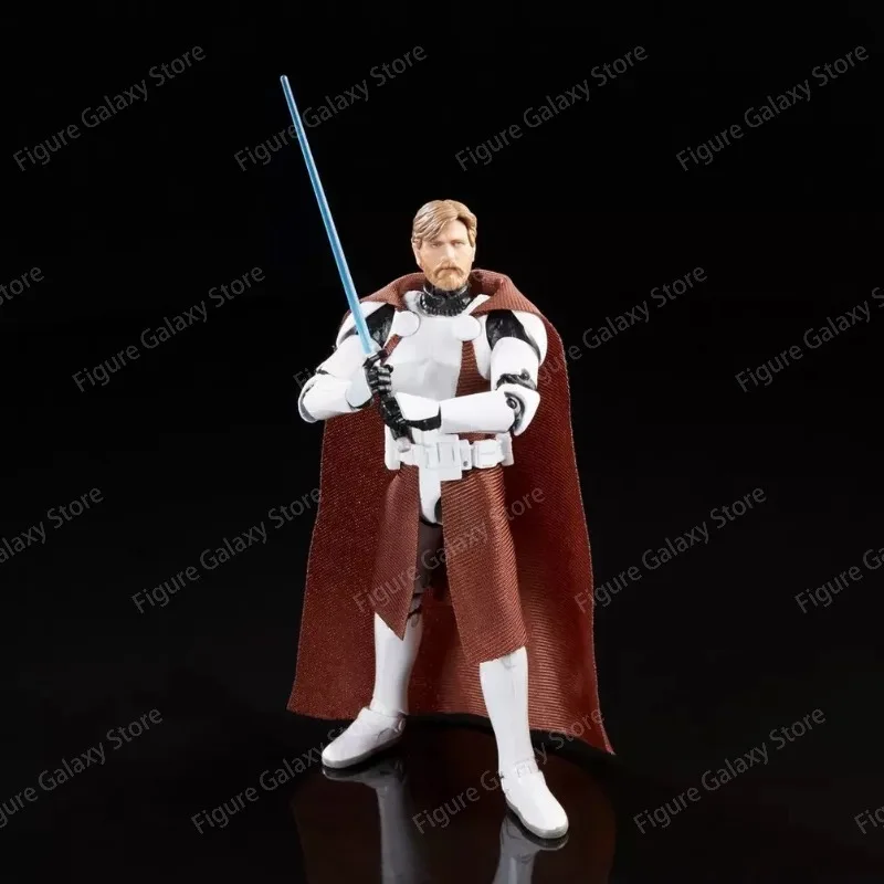 Genuine Hasbro Star Wars The Black Series Clone Commander Obi-Wan Kenobi 6 Inch Action Figure Collectible Model Toy in Stock view 5