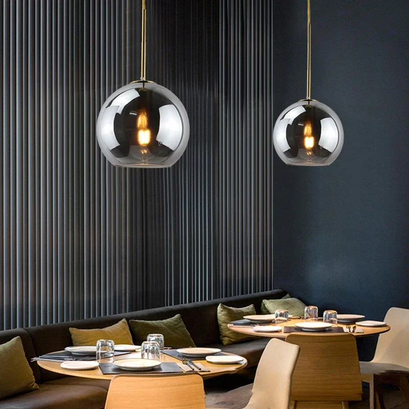 الشمال الزجاج قلادة ضوء الزجاج مصباح معلق غرفة الطعام الثريا غرفة المعيشة غرفة نوم مقهى دراسة LED مصابيح غرفة ديكور بريق