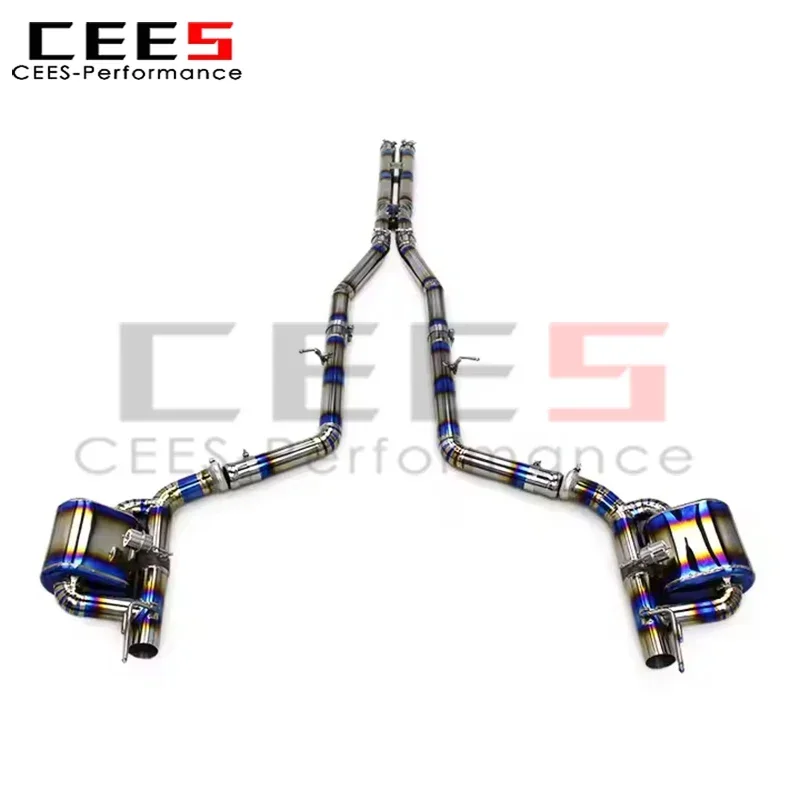 

cees Titanium Catback Exhaust Pipe for Dodge Challenger Hellcat Redeye V8 6.2T 2016-2022 Performance Exhaust Pipe Muffler System