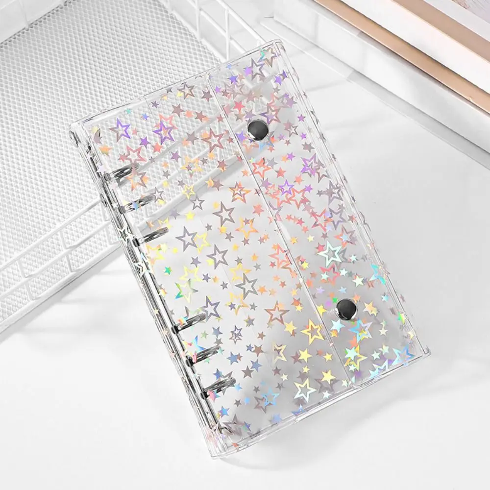Raccoglitore per sfide di risparmio di denaro impermeabile Raccoglitore per budget con copertina in PVC trasparente Chiusura con bottone colorato