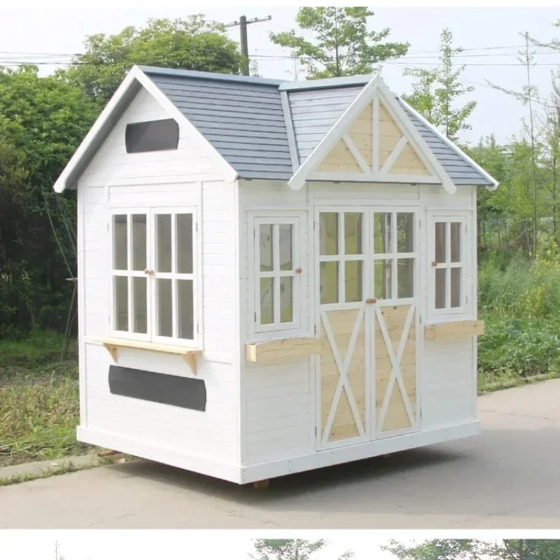 A Preservative log cabin, log cabin outdoor assembly garden, homestay log cabin, toy room