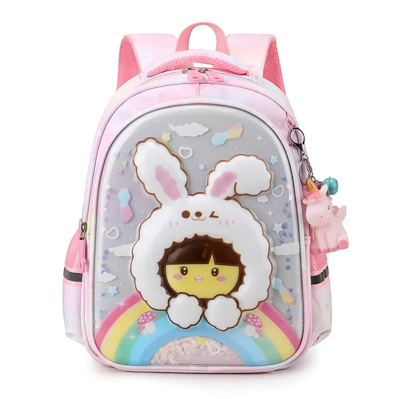 Kindergarten Backpack Multi-layer Waterproof Cute Cartoon Preschool Children Schoolbag