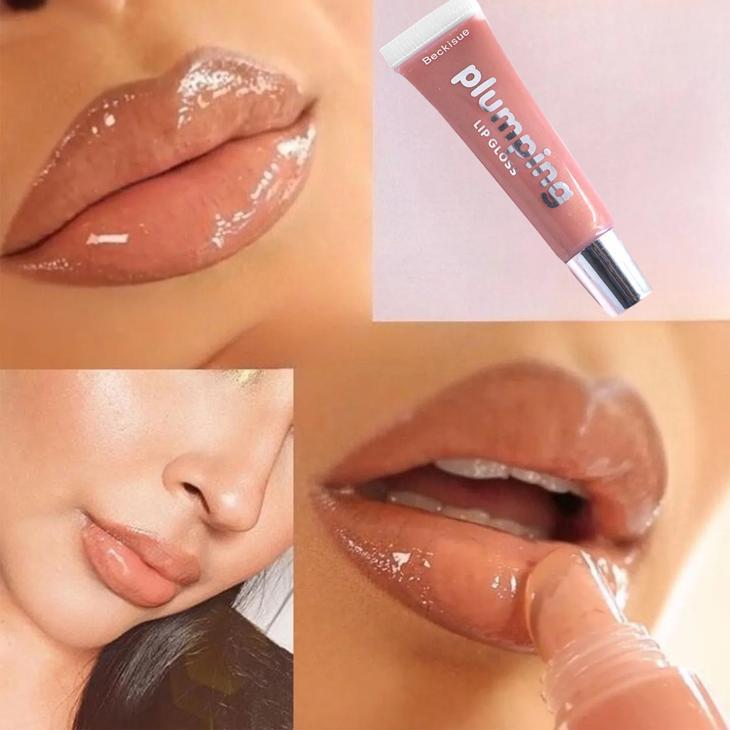 

Lip enlargement jelly lip gloss fades lip lines plump sexy improves complexion long-term moisturizing repairs Makeup