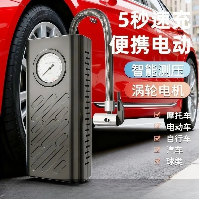 Wireless Car Tire Inflator, Portable Handheld Air Pump with Analog Display for Vehicle Tire Inflation Use.Sold in Sets of 10