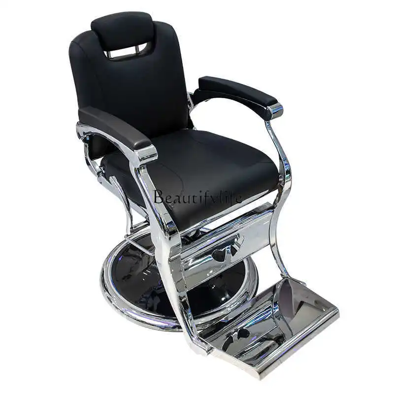 Barber Shop Can Be Put down European Hair Cutting Chair Lifting Large Chassis