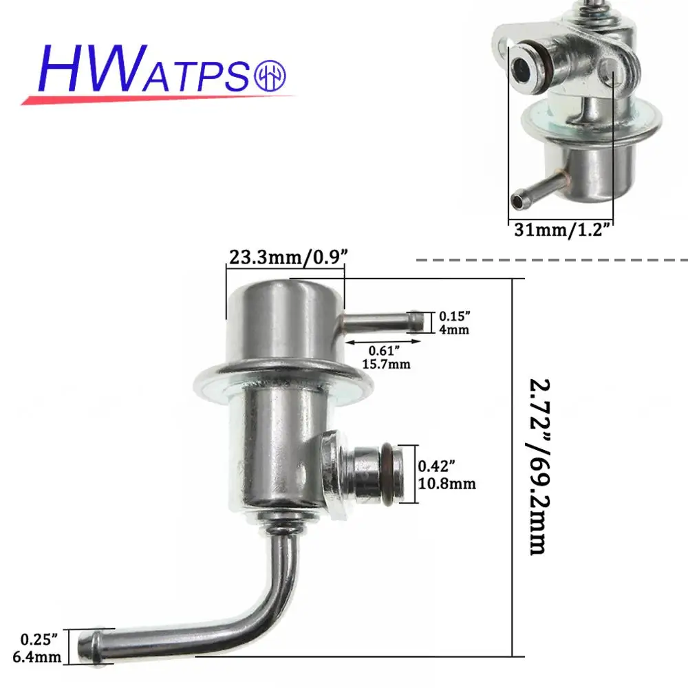 For Nissan Sentra 200SX 1.6L 2.0L 1995-1999 Fuel Injection Pressure Regulator 22670-41B00 1580914 5G1284 800-371 PR259 PR4059