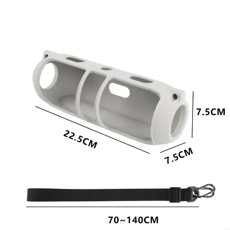 CJ For Beats Pill 2024 مكبر صوت من السيليكون حافظة واقية بقصة ضيقة غطاء سفر محمول مقاوم للصدمات ومضاد للخدش وأكمام حمل،