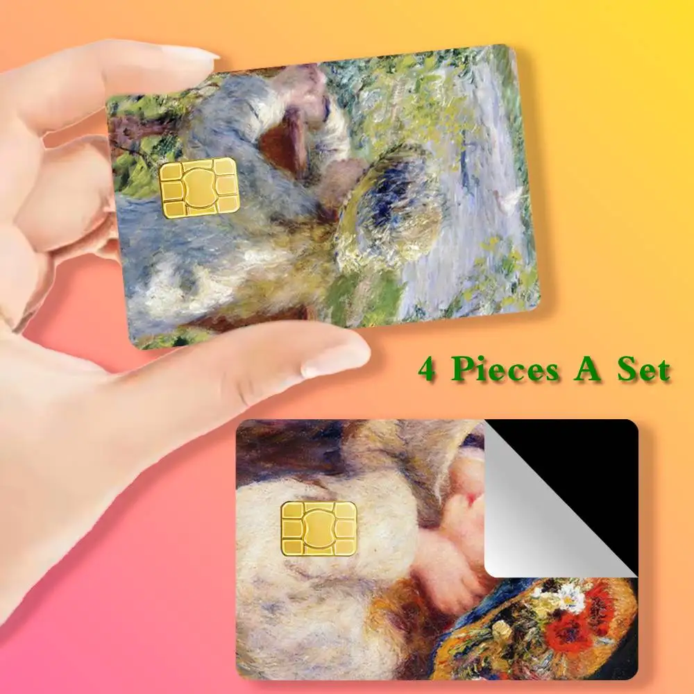 

R-Renoir Card Stickers Cover Film Sticker for Debit Credit Bank Card Waterproof