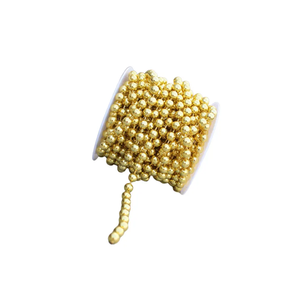 

8MM Electroplated Bead Chain Uniform Color for Wedding Decoration String Beads For Decoration DIY H made Projects Beads