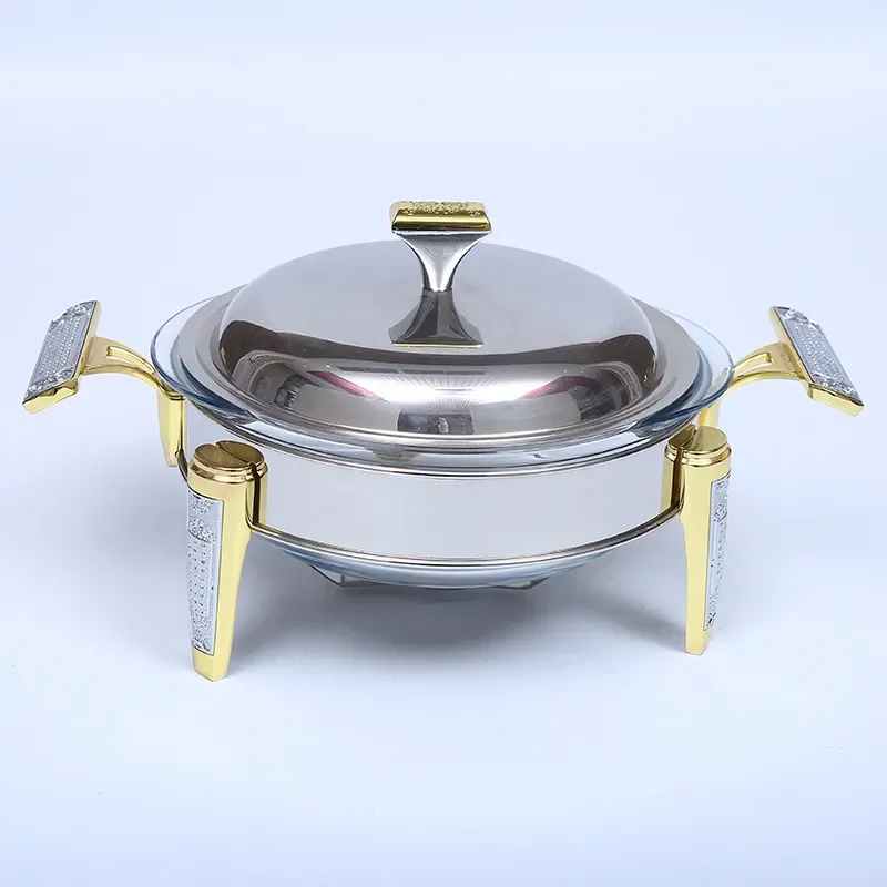 Hafez Series Stainless Steel Commercial Alcohol Stove High End Dining Hotel Multi Functional Glass Top Zhuge Grilled Fish