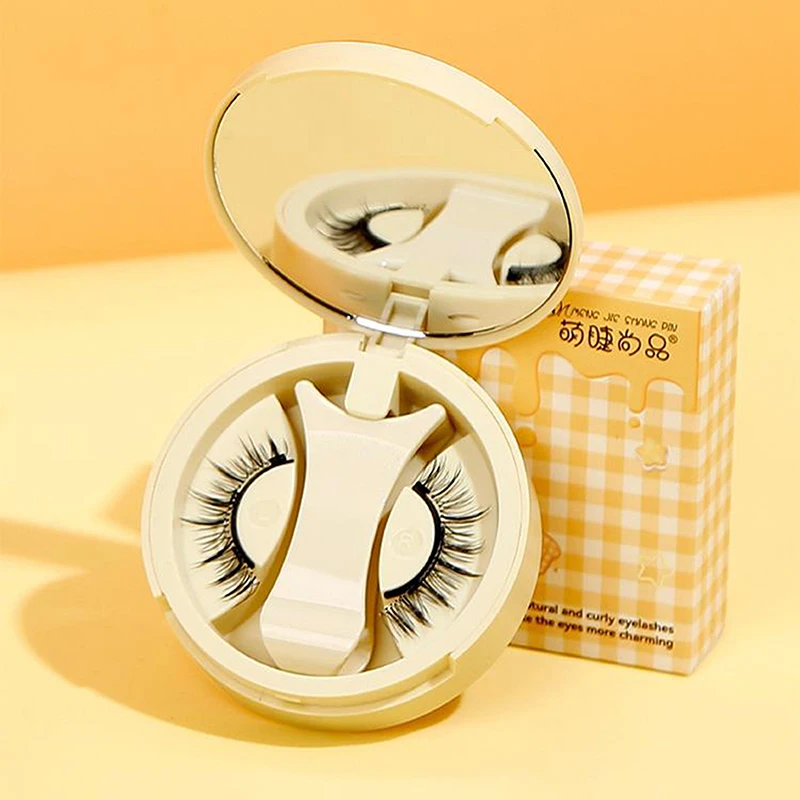 Pince à épiler magnétique bouclée Faux cils outil de maquillage ensemble de cils magnétiques chauds 1 paire réutilisable aucune colle nécessaire faux cils avec