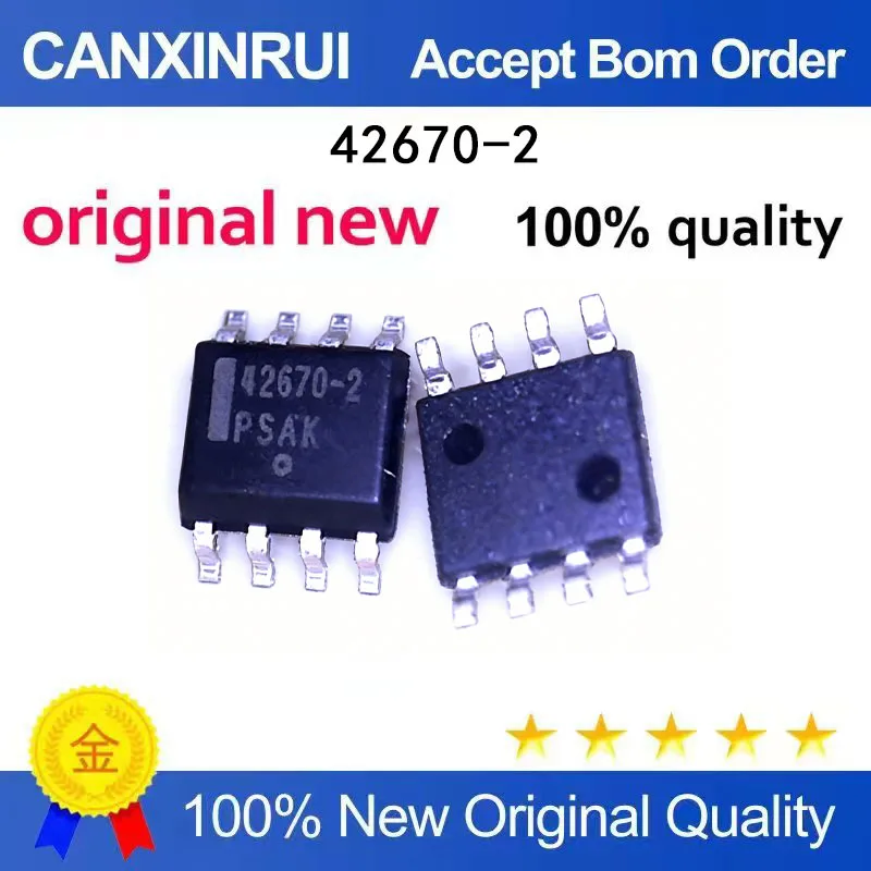

(5-100 Pieces) Brand new original AMIS42670ICAH2RG silk screen: 42670-2 SOP-8 in stock chip