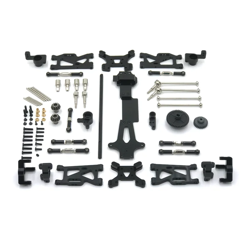 Metal Upgrade Swing Arm Drive Shaft Steering Cup 17 Piece Set For WLtoys 1/14 144001 144010 144002 RC Car Parts