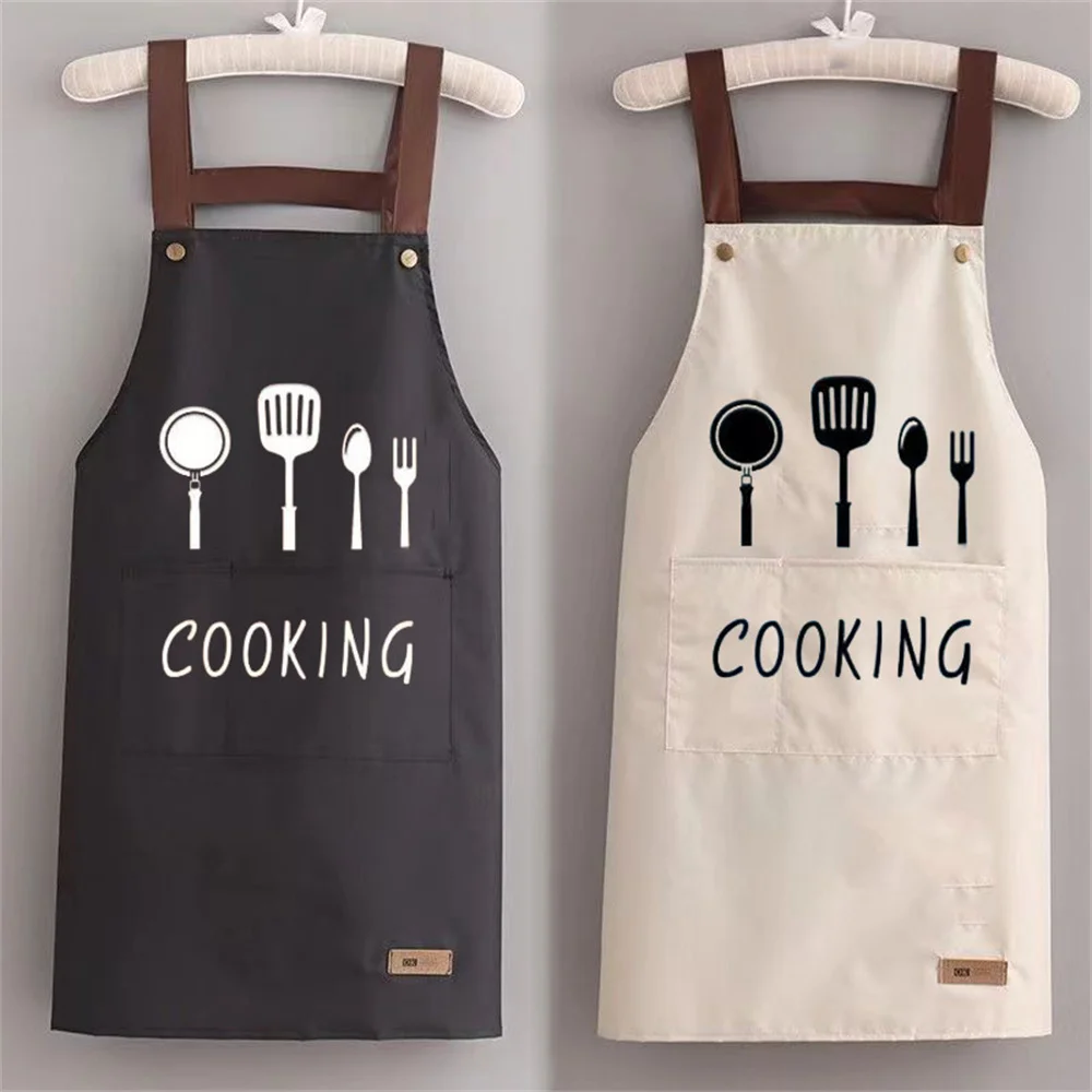 Resistant Dirt Apron Waterproof and Oil Resistant Household Kitchen Cooking Fashion Apron Adult Work Clothes Kitchen Accessories