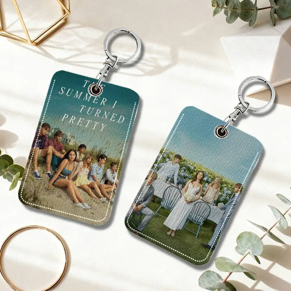 

TV The S-Summer I Turned Pretty Keychain Card Holders Keyring Bank Bus ID Credit Cards Key Ring Chains Gift