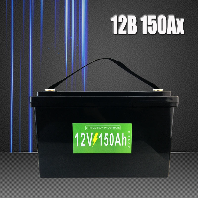 

12V Battery 100AH/150AH LiFePO4 Built-in BMS Lithium Iron Phosphate Cell for Golf Cart Outdoor Camping Solar Storage