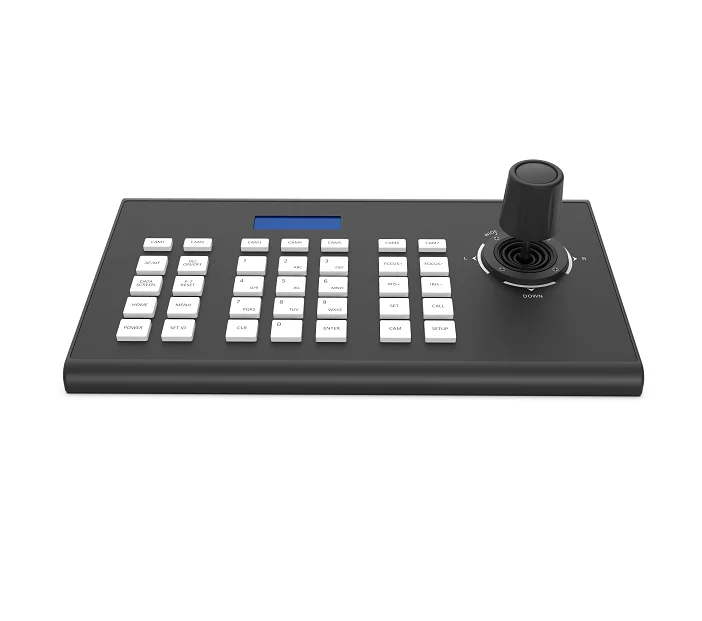 

Broadcast-Grade PTZ Controller for Multi-Camera System Control IPJoystick for Video Conferencing Keyboard for Meeting Rooms