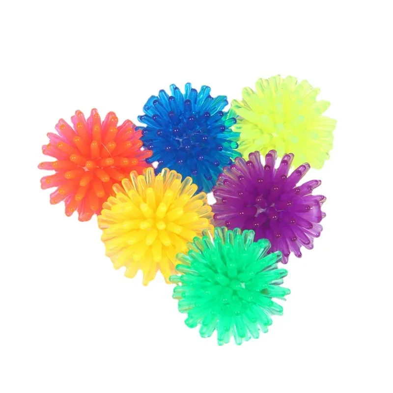 Squeeze Toys Soft Plastic Decompress Hedgehog Ball Finger Foot Massage Toy Ball Gifts for Children's Birthday Stress Relief Toy