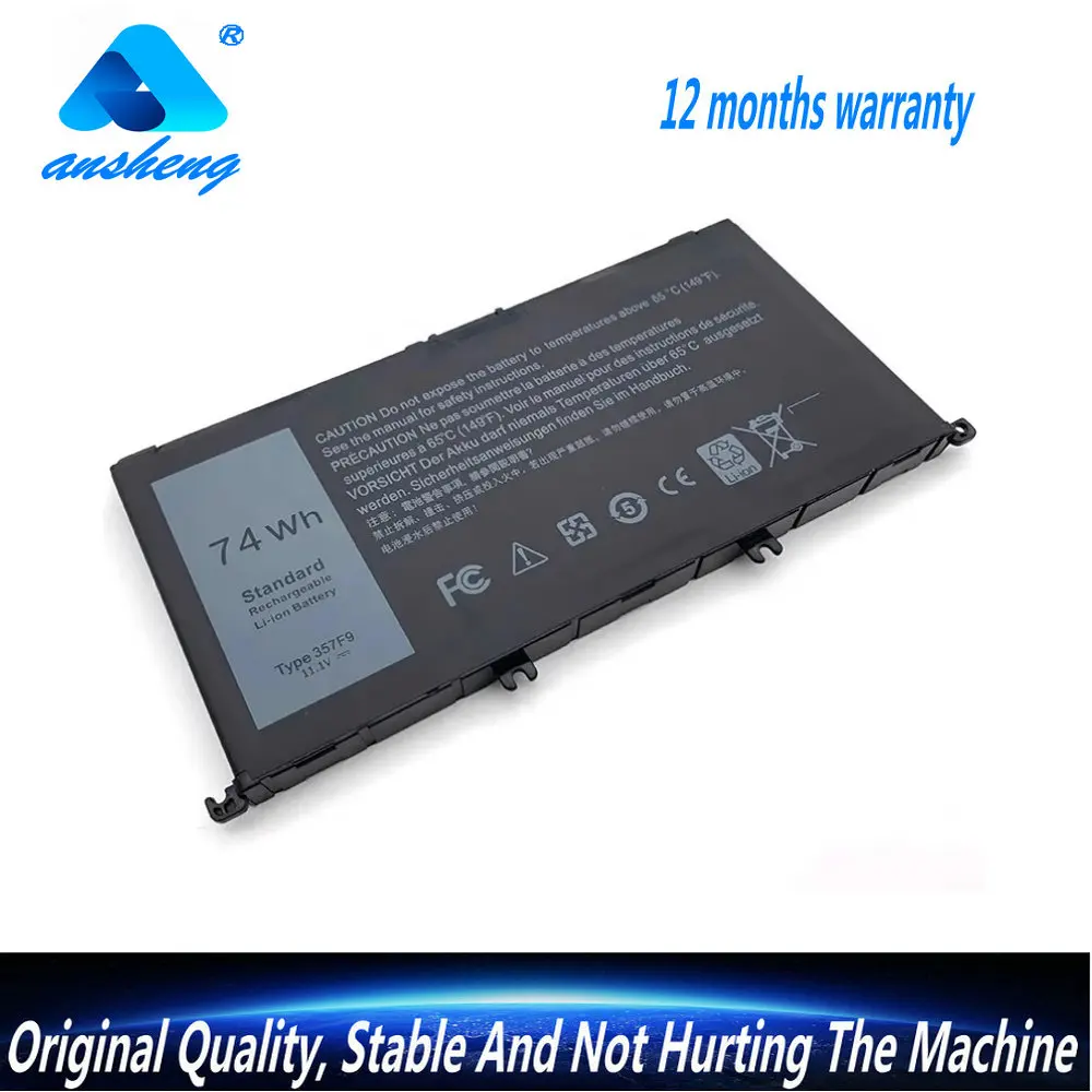 

High-Quality 357F9 Laptop Battery For DELL Inspiron 15 Gaming 5576 5577 7566 7567 7000 7557 7559 P65F P57F P65F001 P57F001