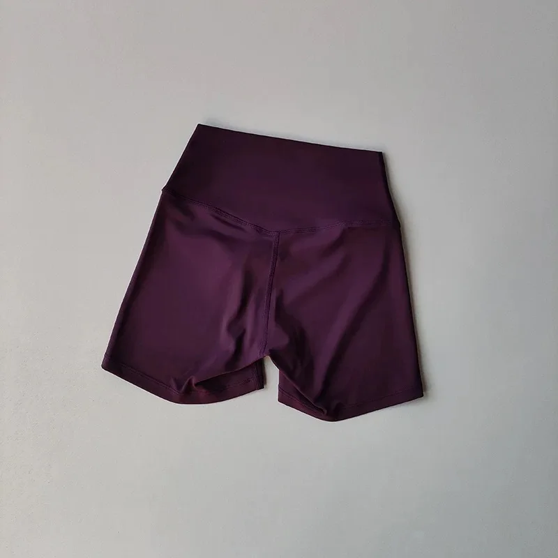 Damen High-Waist 3/4 Yoga-Shorts, hautfreundlich, atmungsaktiv, einfarbig, Kompressions-Shorts für Sport, Laufen, Workout – Detail 12