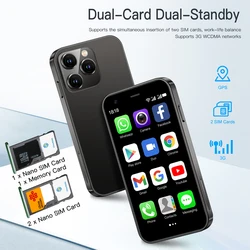 SERVO 15SE Mini Pocket Smartphone Dual SIM 3.0Inch Screen WIFI GPS Android System 900 mAh MP3 Small Portable Mobile Phone Type-C
