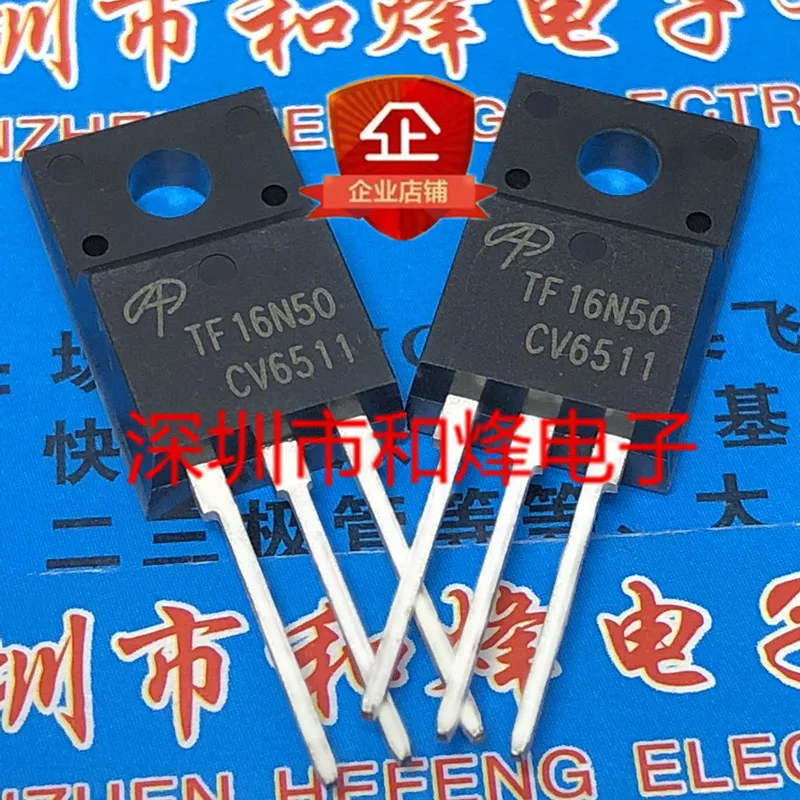 

30pcs original new TF16N50 AOTF16N50 TO-220F 500V 16A