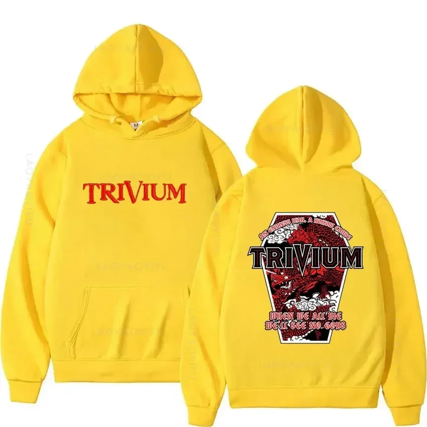 حار بيع Trivium موضوع مقنعين قميص الرجال هوديس جديد وبلوزات الخريف الملابس هودي هوديي Y2k الجرافيك البلوفرات البلوز