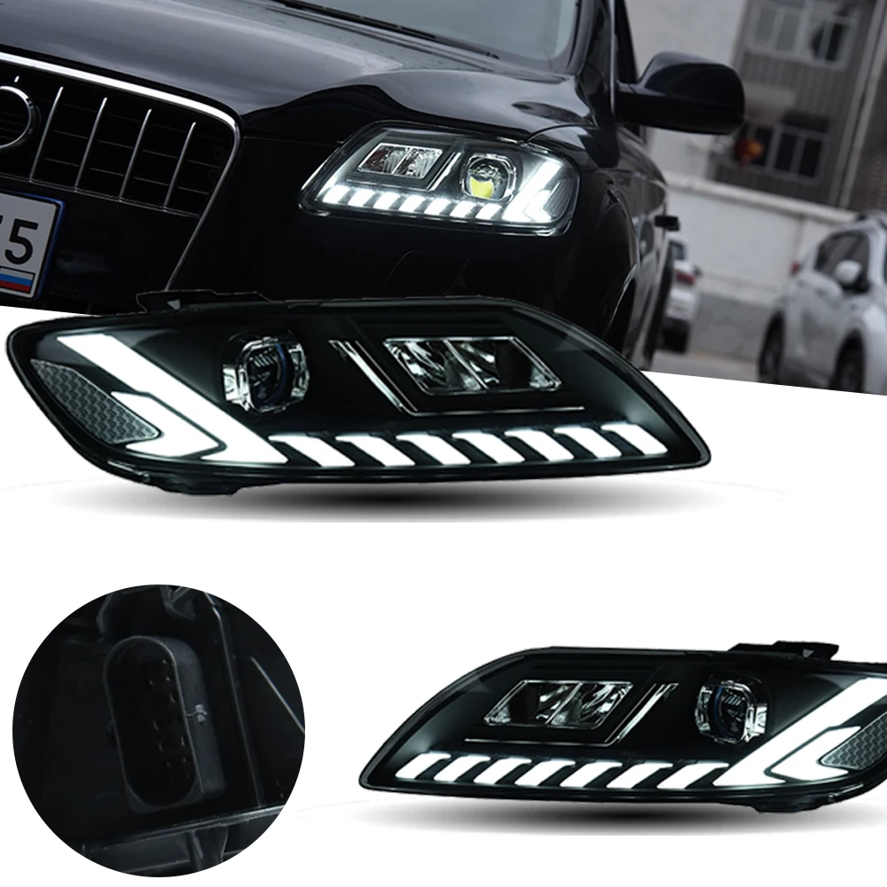 Headlight For Audi Q7 Front Lights LED Headlights 2006-2015 Head Lamp Car Styling DRL Signal Projector Lens Auto Accessories