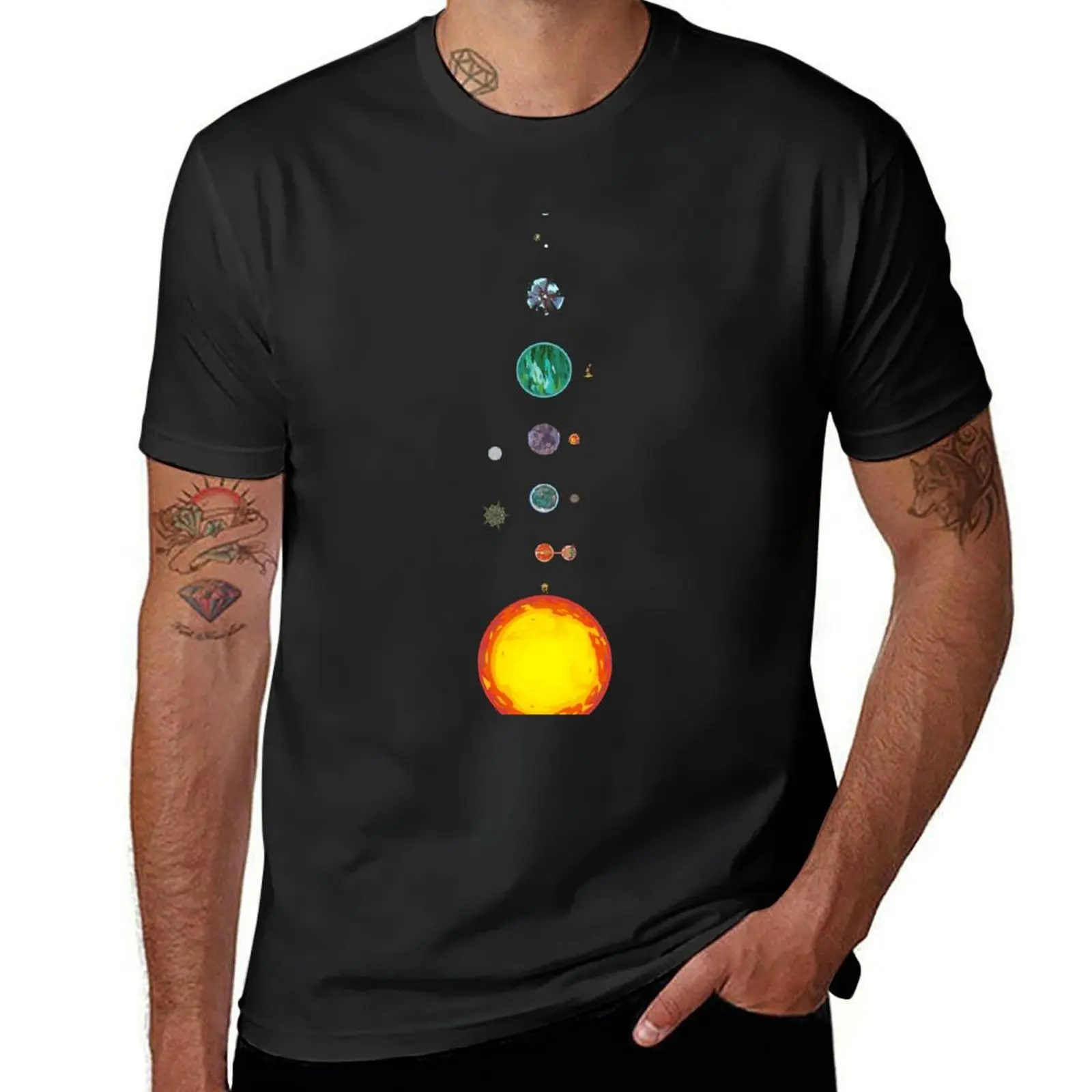 

Outer Wilds Ship Log Map T-Shirt oversizeds blacks men graphic t shirts