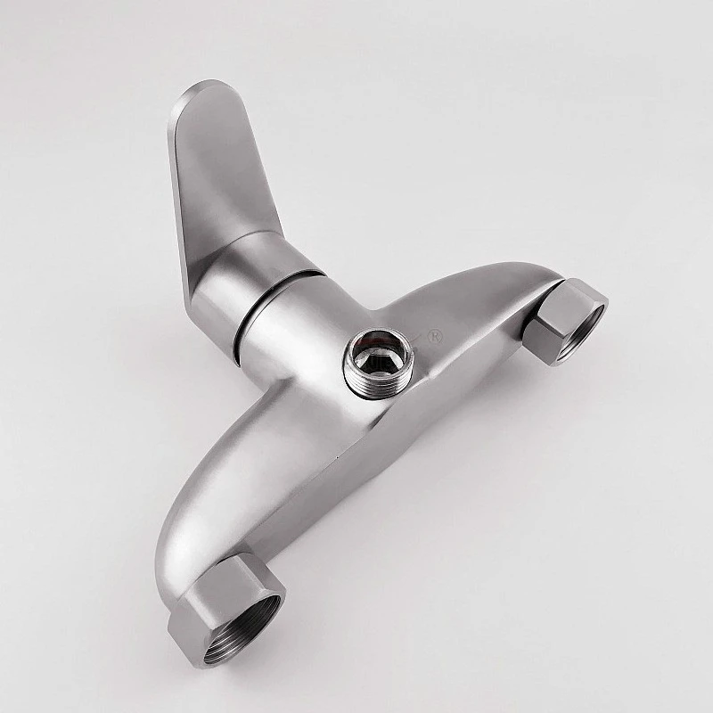 Manufacturer Supplied 304 Stainless Steel Faucet Precision Cast Integrated Shower Faucet Wall Type Mixing Valve