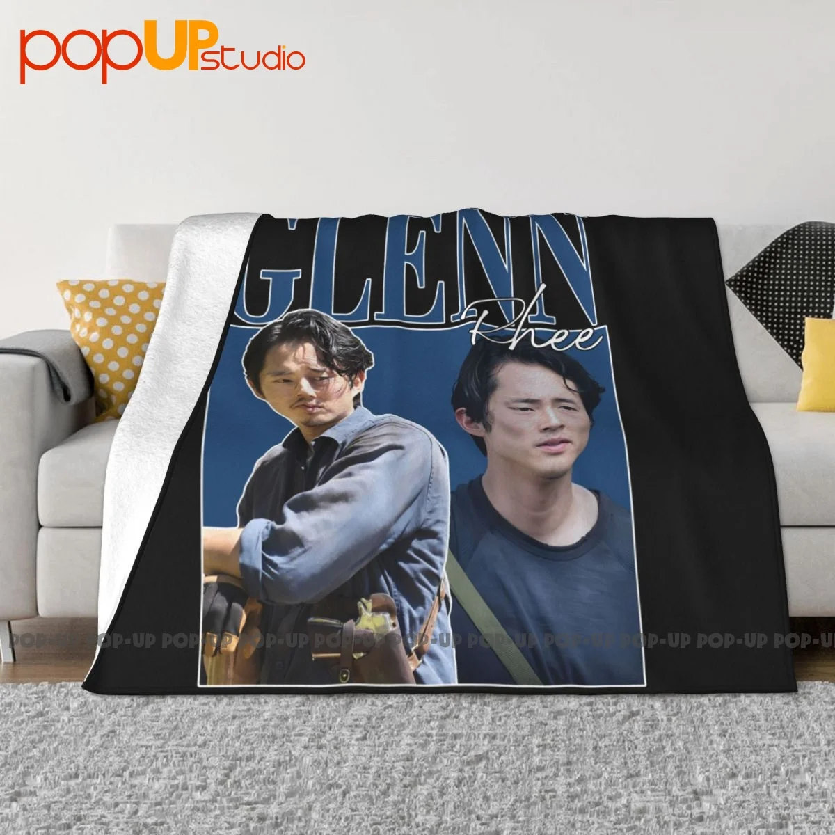 Glenn Rhee Walking Dead Steven Yeun Homage Blanket Luxury Bedroom Ultra-Soft Skin Friendly Camping Blanket