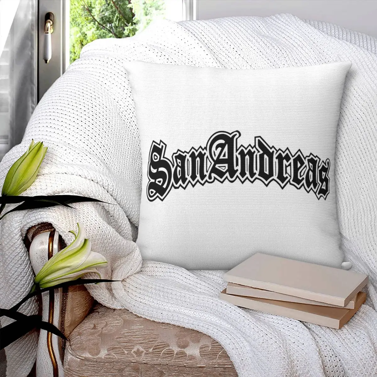 

Квадратная наволочка с логотипом Sherm Head GTA San Andreas, чехол для подушки из полиэстера, декор, удобная декоративная подушка для домашнего дивана