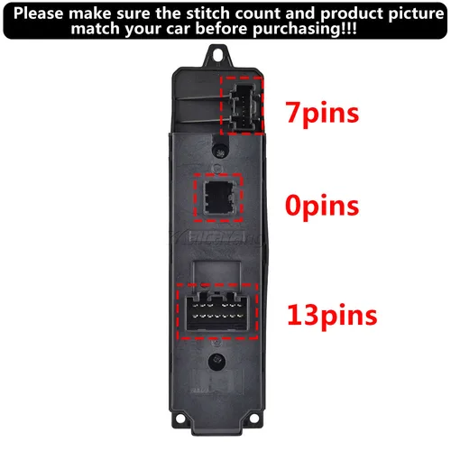 Imagen 2 del producto Interruptor de ventana de Control principal de energía eléctrica de alta calidad para Mazda 6 M6 Horse Six 2005-13 GV2S-66-350-G GP9A-66-370 GP9F-66-380