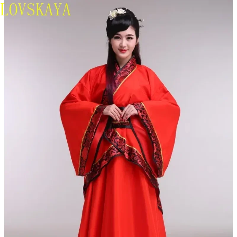 Hanfu Nationalen Chinesischen Tanz Kostüm Männer Alte Cosplay Traditionelle Chinesische Kleidung für Frauen Hanfu Kleidung Dame Bühne Kleid