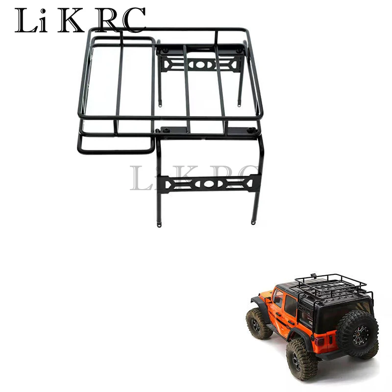 Metal Roof Rack Roll Cage Luggage Carrier Tray for 1/10 RC Crawler Car Axial SCX10 SCX10 II 90046 SCX10 III Upgrade Part