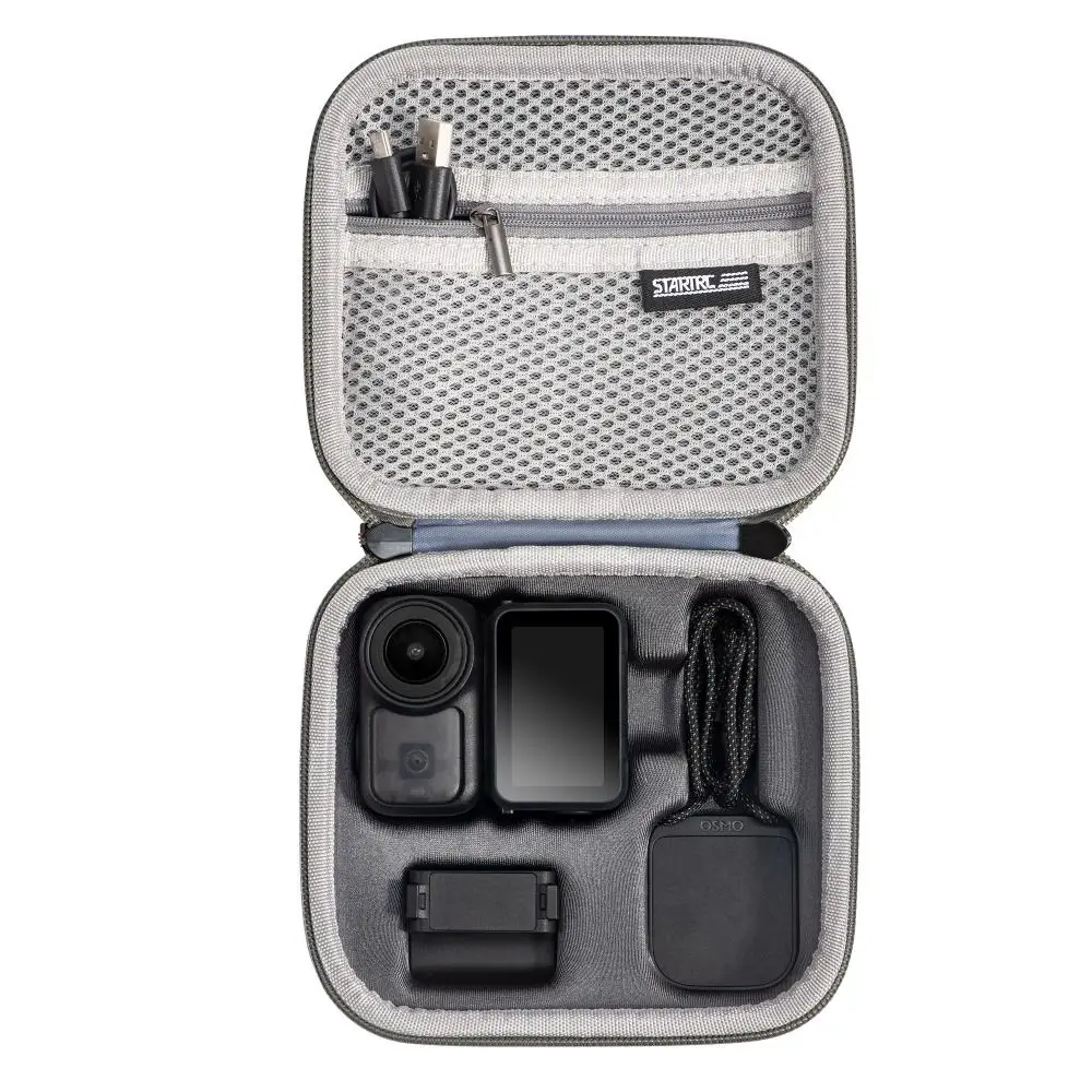 PU Carrying Case with Wristband Waterproof Camera Storage Bag Shockproof Handbag for DJI Osmo Nano Standard Version