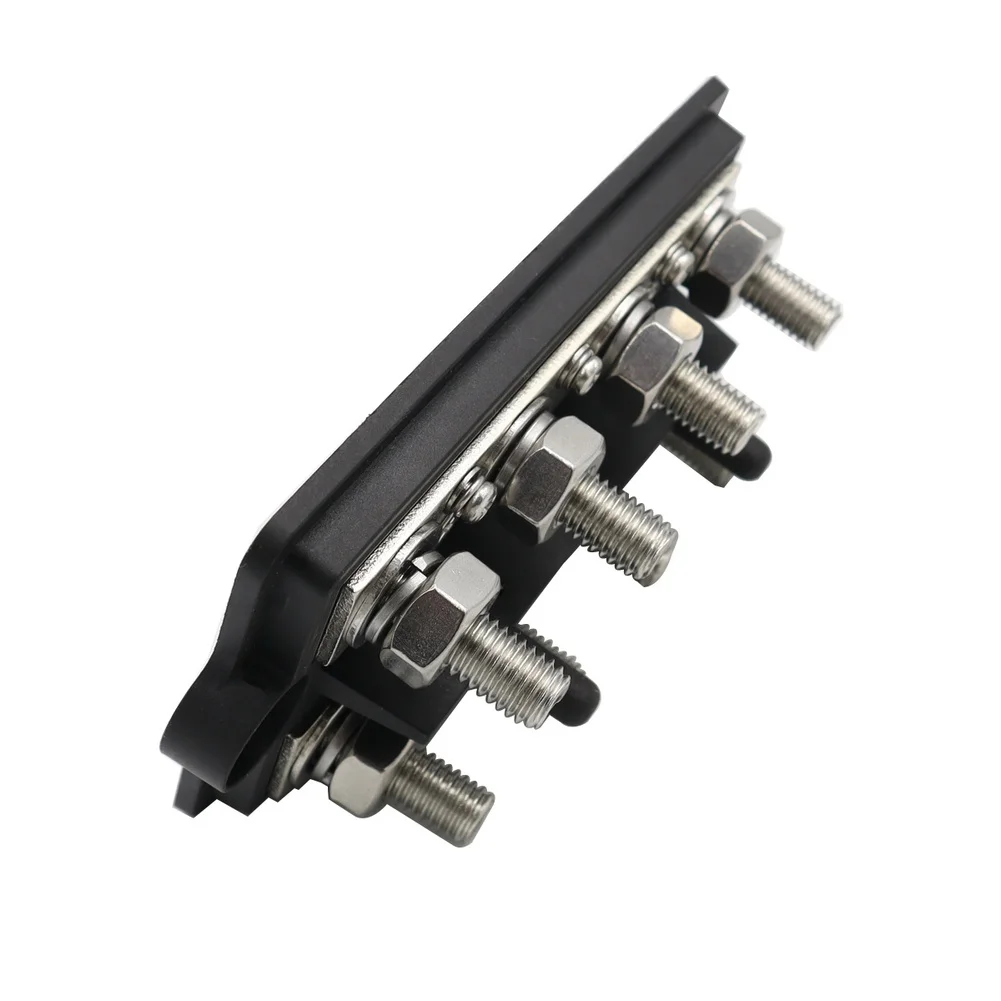 RV Power Installation Double Row Bus Bar Marine Battery Connector ABS Zinc Alloy Copper 250A-300A Rated Current