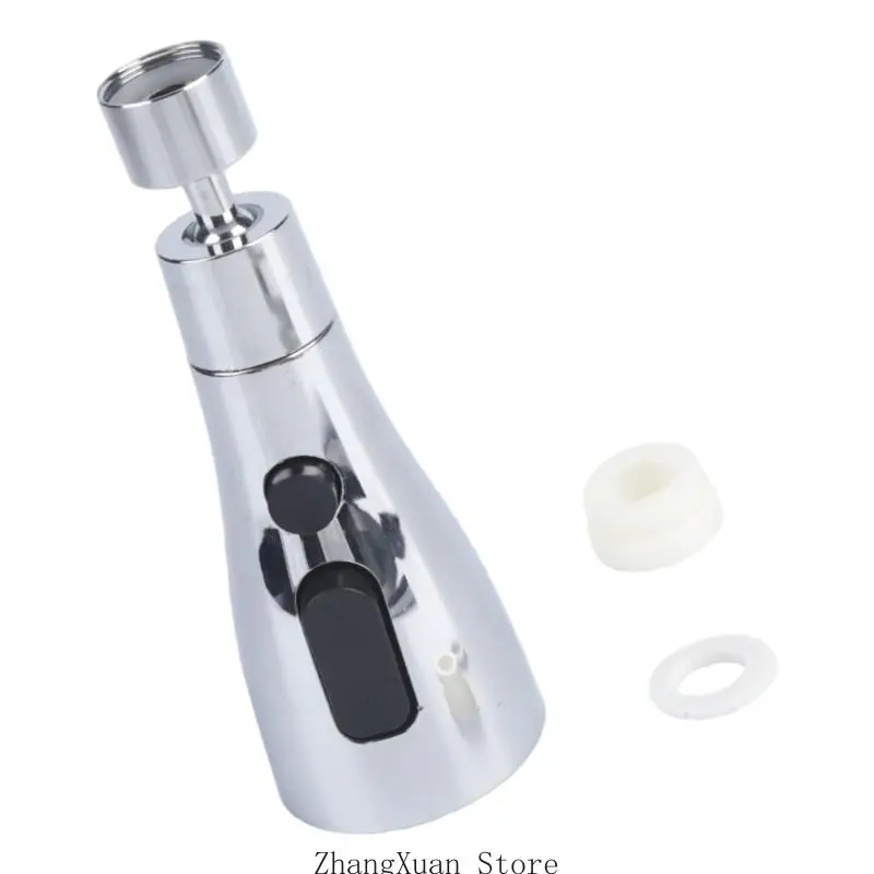 Flexibler Filter-Wasserhahnaufsatz für Küchen- und Badezimmerhahnverlängerung 3XUF – Detail 2