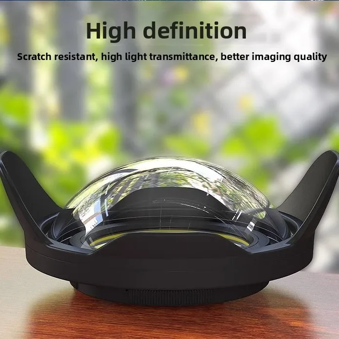 Camera waterproof case Wide-angle mirror 67mm thread fisheye underwater photography accessories SLR wide-angle lens cover