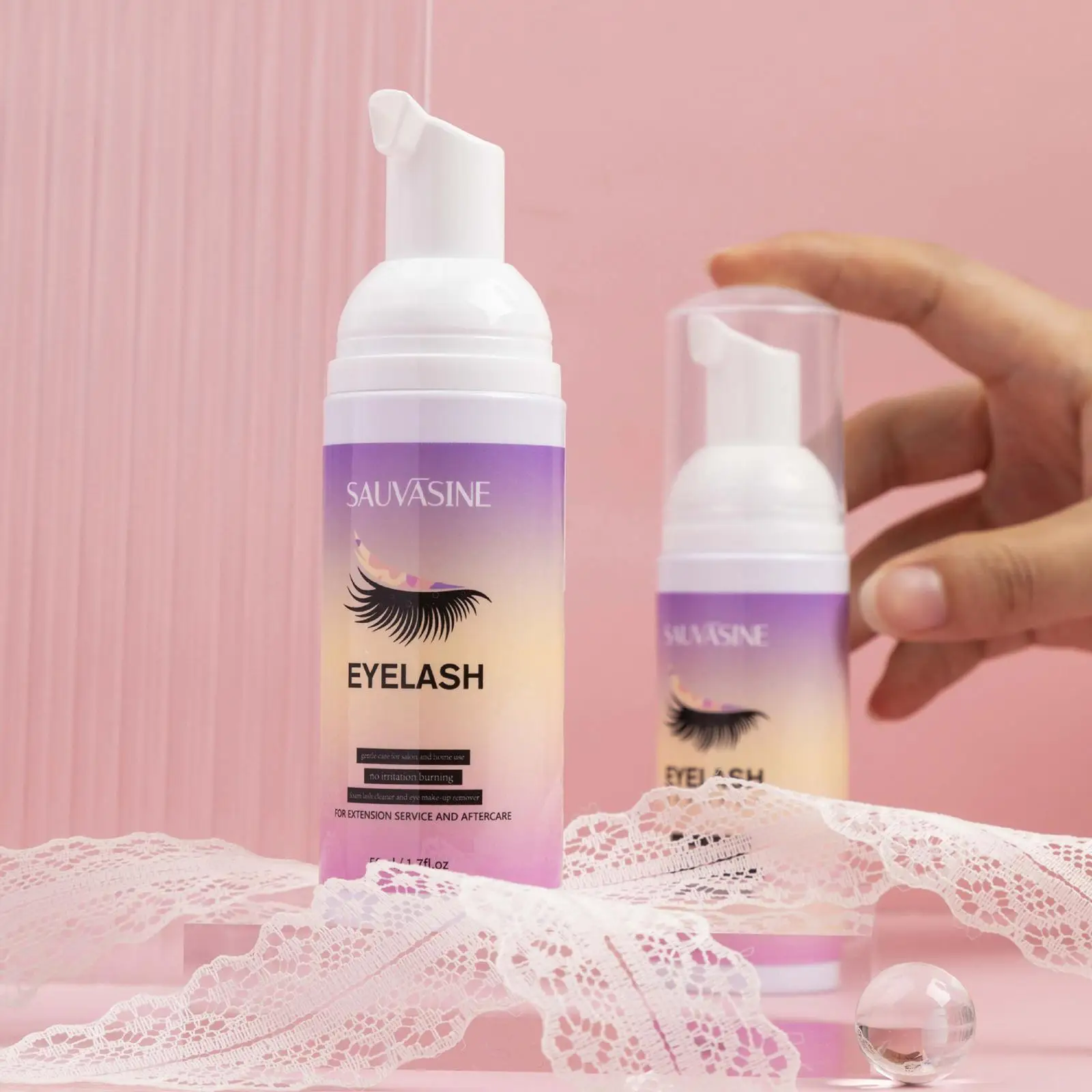 منظف رغوي مزيل مكياج رموش احترافي، تركيبة مدمجة لمستلزمات تمديد الرموش #4