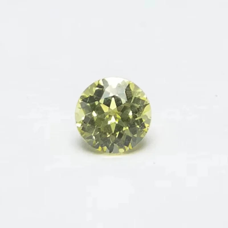 Yellow Sapphire Lab Created Round Cut Loose Stone for Jewelry Making Supplies Findings Components Oval Yellow Sapphire Gemstone
