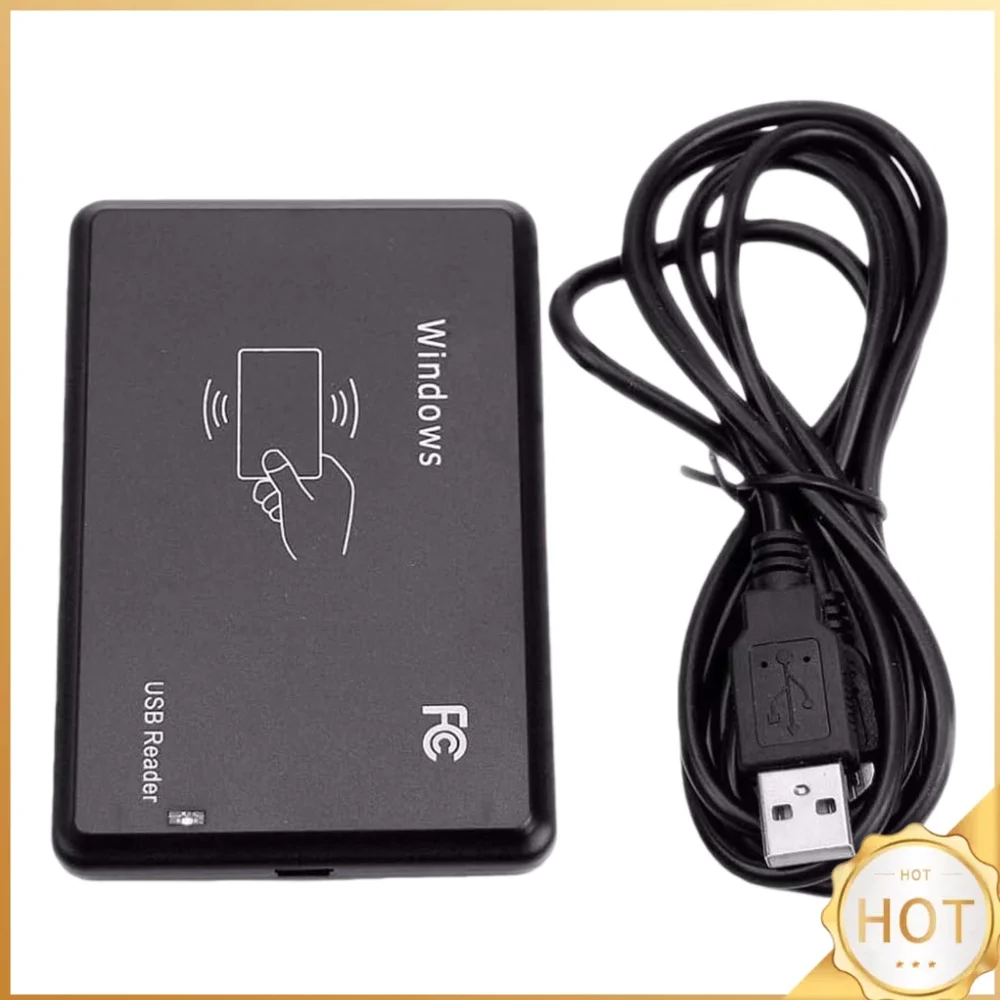 125kHz 13.56MHz Dual Frequency ID IC Reader USB Driverless Contactless Reading Machine for Door Access Control System
